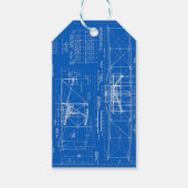 Wright Bros. "Flyer"-blauwdruk 1903 Cadeaulabel (Voorkant)