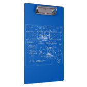 Wright Bros. "Flyer"-blauwdruk 1903 Klembord (Rechts)