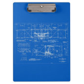 Wright Bros. "Flyer"-blauwdruk 1903 Klembord (Voorkant)