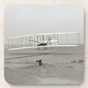 Wright Brothers Flyer Eerste Vliegtuigvlucht Lucht Bier Onderzetter