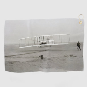 Wright Brothers Flyer Eerste Vliegtuigvlucht Lucht Golfhanddoek
