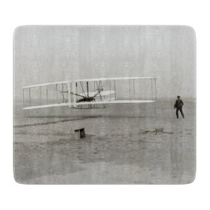 Wright Brothers Flyer Eerste Vliegtuigvlucht Lucht Snijplank