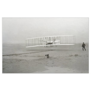 Wright Brothers Flyer Eerste Vliegtuigvlucht Lucht Stof
