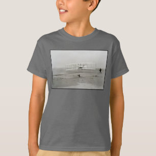 Wright Brothers Flyer Eerste Vliegtuigvlucht Lucht T-shirt