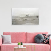 Wright Brothers Kat Hawk Eerste Vliegtuig Canvas Afdruk (Insitu (Woonkamer))
