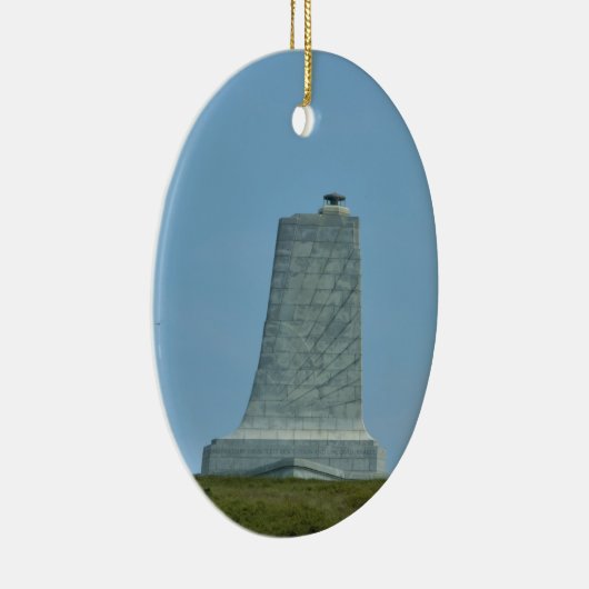 Wright Brothers Memorial Kat Hawk Keramisch Ornament (Rechts)