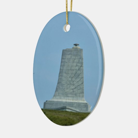 Wright Brothers Memorial Kat Hawk Keramisch Ornament (Links)