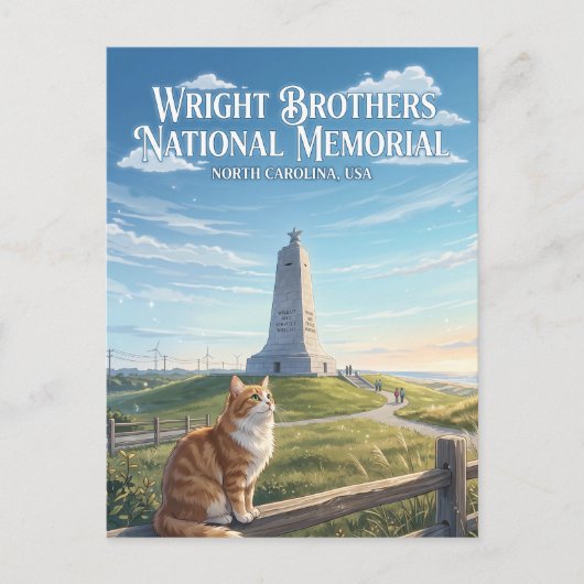 Wright Brothers National Memorial VS Briefkaart (Voorkant)