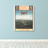 Wright Brothers Plane Canvas Afdruk (Insitu (Houten vloer))