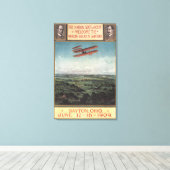 Wright Brothers Plane Canvas Afdruk (Insitu (Houten vloer))