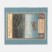 Wright Brothers Plane Fleece Deken (Voorkant (Horizontaal))