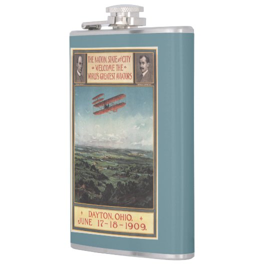 Wright Brothers Plane Heupfles (Links)