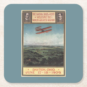 Wright Brothers Plane Kartonnen Onderzetters