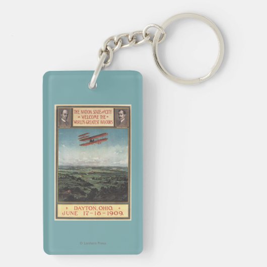 Wright Brothers Plane Sleutelhanger (achterkant)