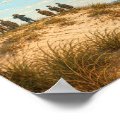 Wright Brothers Vlieger Boven Kitty Hawk Poster (Hoek)