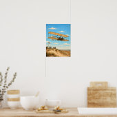 Wright Brothers Vlieger Boven Kitty Hawk Poster (Keuken)
