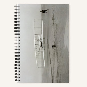 Wright Brothers Vlieger Eerste Vliegtuigvlucht Luc Notitieboek