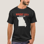 Wright City Missouri USA State America Travel Miss T-shirt (Voorkant)