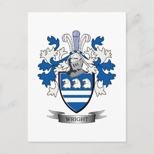 Wright Coat of Arms Briefkaart (Voorkant)