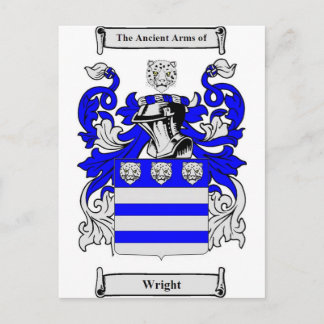Wright Coat of Arms Briefkaart