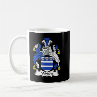 Wright Coat of Arms Family Crest Koffiemok
