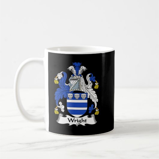 Wright Coat of Arms Family Crest Koffiemok (Links)