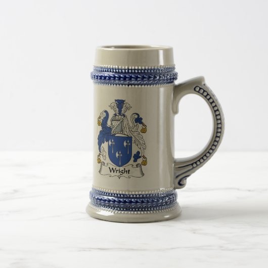 Wright Coat of Arms Stein - Family Crest Bierpul (Rechts)