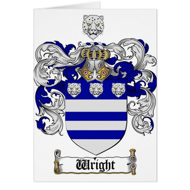 Wright Coat of Arms/Wright Family Crest (Voorkant)