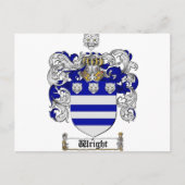Wright Coat of Arms/Wright Family Crest Briefkaart (Voorkant)