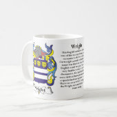 Wright Family Coat of Arms Mok (Voorkant links)