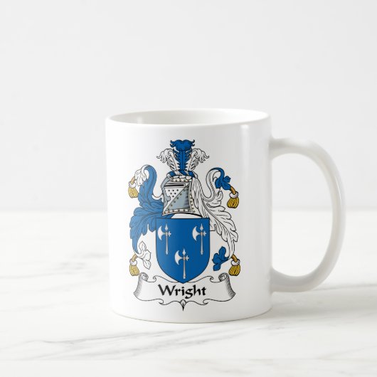 Wright Family Crest Koffiemok (Rechts)