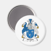 Wright Family Crest Magneet (Voorkant / Achterkant)