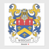 Wright Family Crest Sticker (Vel)