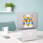 Wright Family Crest Sticker (Laptop op bureau)