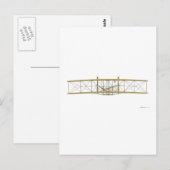 Wright Flyer 1903 Front Uitzicht Briefkaart (Voorkant / Achterkant)