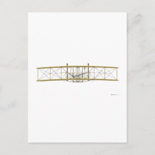 Wright Flyer 1903 Front Uitzicht Briefkaart (Voorkant)