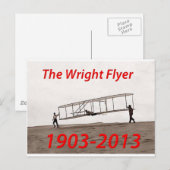 Wright Flyer Jubileum (1903-2013) Briefkaart (Voorkant / Achterkant)