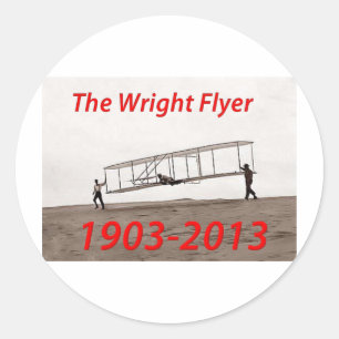 Wright Flyer Jubileum (1903-2013) Ronde Sticker