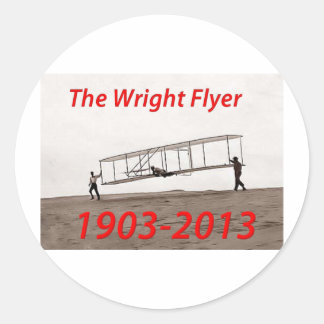 Wright Flyer Jubileum (1903-2013) Ronde Sticker