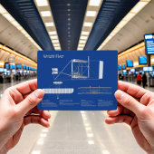 Wright Flyer - Vliegtuig Blauwdruk Tekenplannen AB Briefkaart