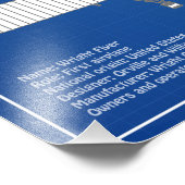 Wright Flyer - Vliegtuig Blauwdruk Tekenplannen AB Foto Afdruk (Hoek)