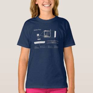 Wright Flyer - Vliegtuig Blauwdruk Tekenplannen AB T-shirt