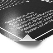 Wright Flyer - Vliegtuig Blauwdruk Tekenplannen PD Foto Afdruk (Hoek)