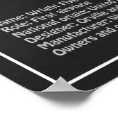 Wright Flyer - Vliegtuig Blauwdruk Tekenplannen PD Poster (Hoek)