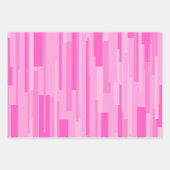 Wright Heet Roze Mid Century Modern Patroon Inpakpapier Vel (Voorkant 3)