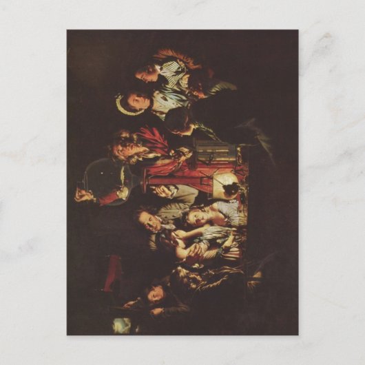 Wright, Joseph An Experiment op een vogel in een v Briefkaart (Voorkant)