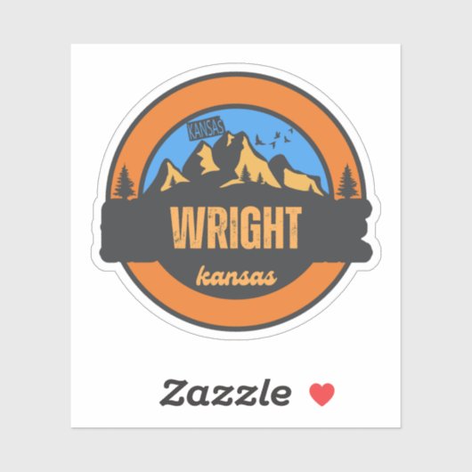Wright, Kansas Sticker (Vel)