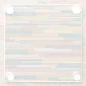 Wright, midden-eeuwse moderne geometrische patroon glazen onderzetter (Achterkant)