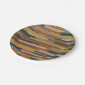 Wright, midden-eeuwse moderne geometrische patroon papieren bordje (Gekanteld)