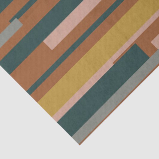 Wright, midden-eeuwse moderne geometrische patroon tissuepapier (Detail)